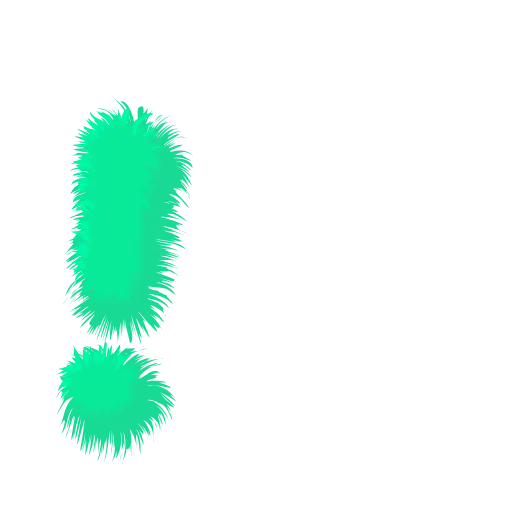 Стикер 44 Wool Letters Mint