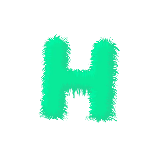 Стикер 15 Wool Letters Mint