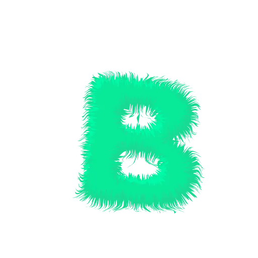Стикер 3 Wool Letters Mint
