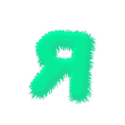 Стикер 33 Wool Letters Mint