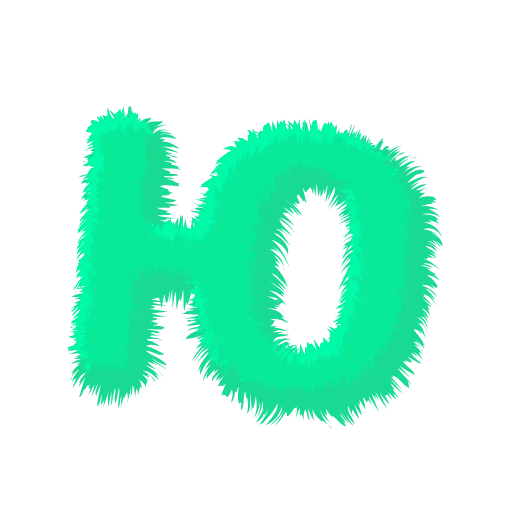 Стикер 32 Wool Letters Mint