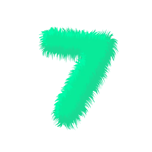 Стикер 41 Wool Letters Mint