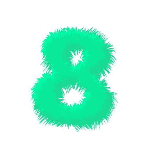 Стикер 42 Wool Letters Mint