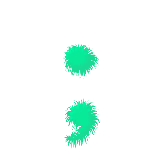 Стикер 48 Wool Letters Mint