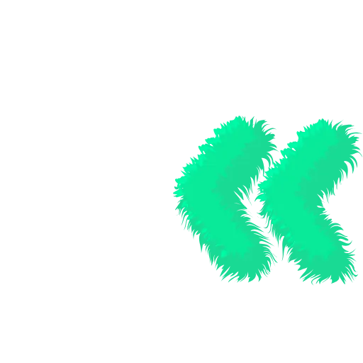 Стикер 52 Wool Letters Mint