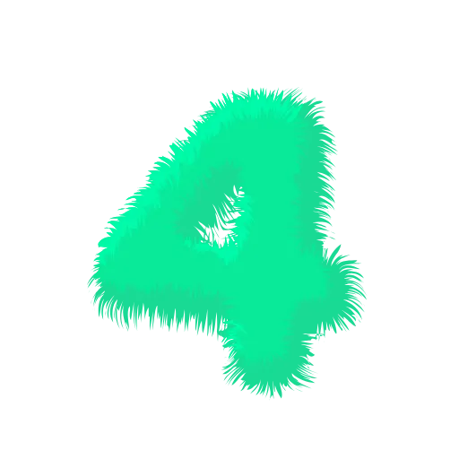 Стикер 38 Wool Letters Mint