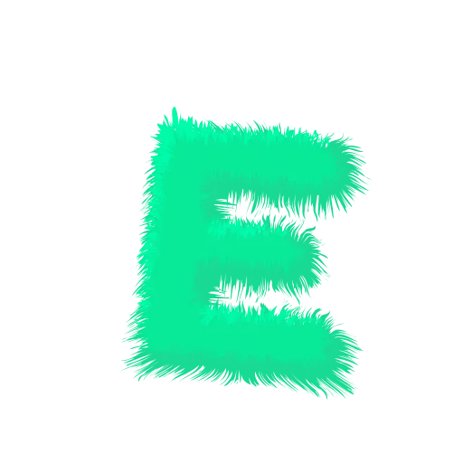 Стикер 6 Wool Letters Mint