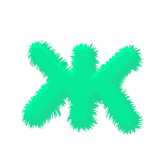 Стикер 8 Wool Letters Mint