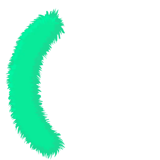 Стикер 50 Wool Letters Mint