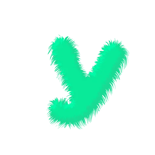 Стикер 21 Wool Letters Mint