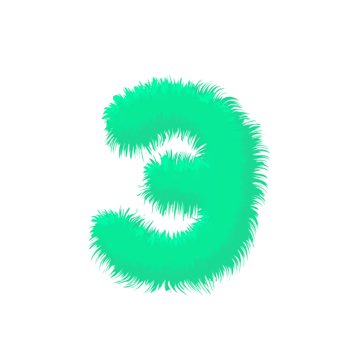 Стикер 31 Wool Letters Mint