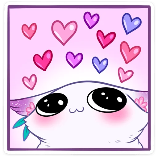😍 Стикер «Фиолетовая Минто» для Telegram