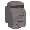 Стикер 37 Moai Stone