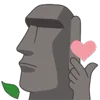 Стикер 28 Moai Stone