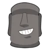 Стикер 8 Moai Stone