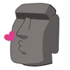 Стикер 14 Moai Stone