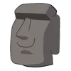 Стикер 25 Moai Stone