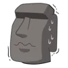 Стикер 32 Moai Stone