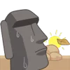 Стикер 19 Moai Stone