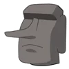 Стикер 35 Moai Stone