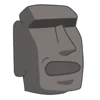Стикер 39 Moai Stone