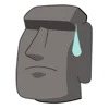 Стикер 12 Moai Stone