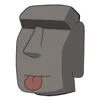 Стикер 33 Moai Stone