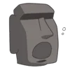 Стикер 15 Moai Stone