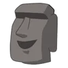 Стикер 4 Moai Stone