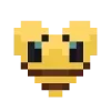 Стикер 16 Набор эмоджи по игре «Minecraft [Майнкрафт]» в сердечках