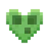 Стикер 4 Набор эмоджи по игре «Minecraft [Майнкрафт]» в сердечках