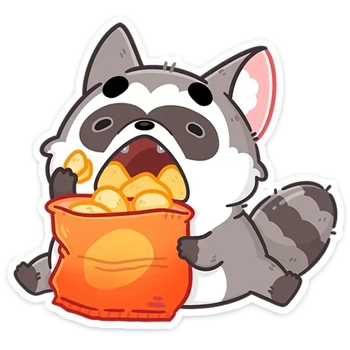 🍟 Стикер «Мокко» для Telegram