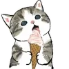 Стикер 37 Котики Mofusand
