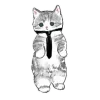 Стикер 25 Котики Mofusand