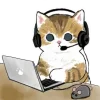 Стикер 46 Котики Mofusand