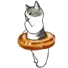 Стикер 38 Котики Mofusand