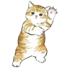 Стикер 20 Котики Mofusand
