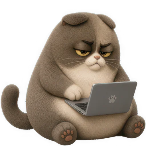 💻 Стикер «Сердитый Мокко» для Telegram