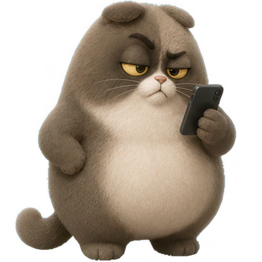 📱 Стикер «Сердитый Мокко» для Telegram