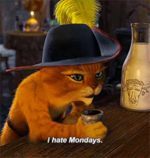 🤨 Стикер «Monday» для Telegram