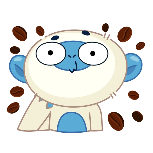 ☕️ Стикер «Blue Monkey» для Telegram