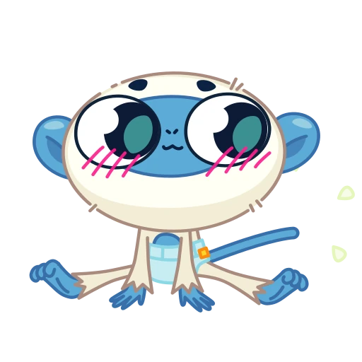 💨 Стикер «Blue Monkey» для Telegram