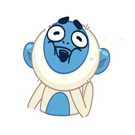 Стикерпак Blue Monkey для Telegram