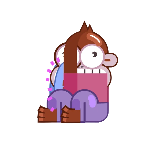 😬 Стикер «Movin Monkey» для Telegram