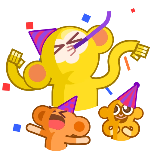 🥳 Стикер «Movin Monkey» для Telegram