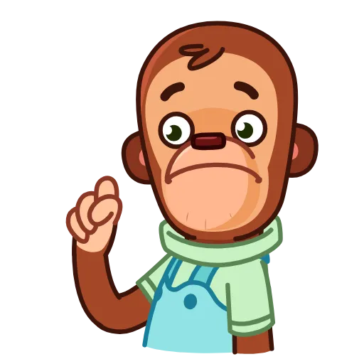 Стикер 12 Monkey Puppet