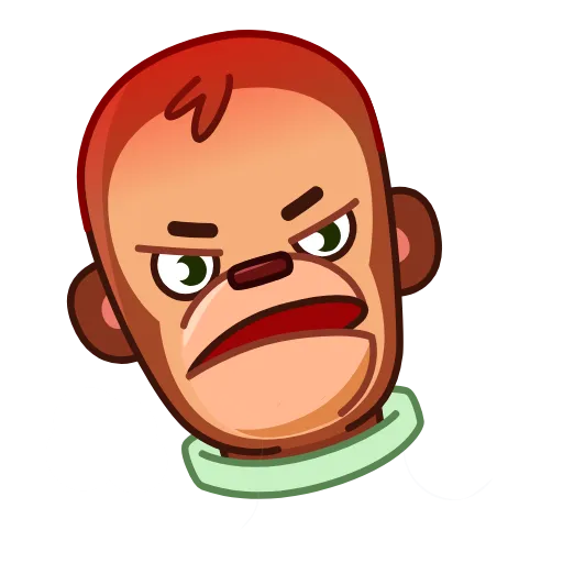 Стикер 16 Monkey Puppet