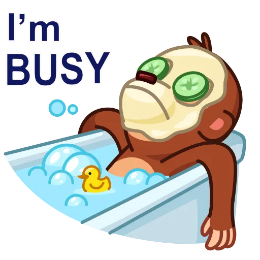 Стикер 18 Monkey Puppet