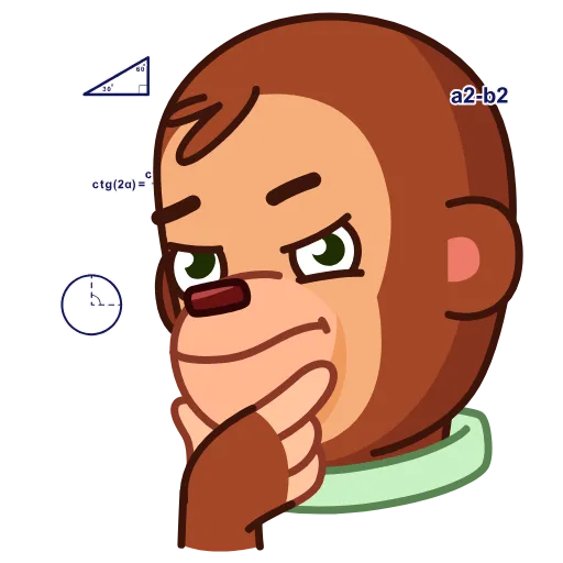 Стикер 20 Monkey Puppet