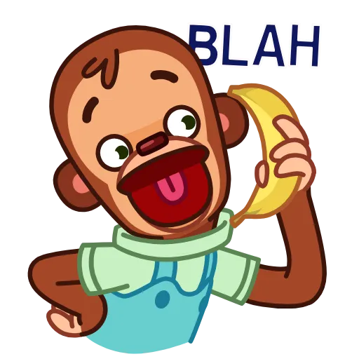 Стикер 24 Monkey Puppet